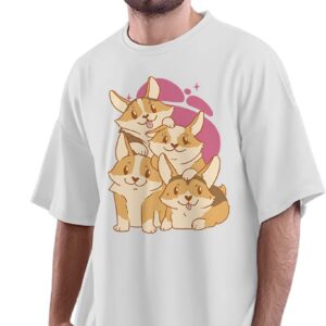 Oversized T-Shirt Baked AF - Baker Men's Women's Unise 100% Cotton White; _BAKAFUNQ-White S Oversized_bz