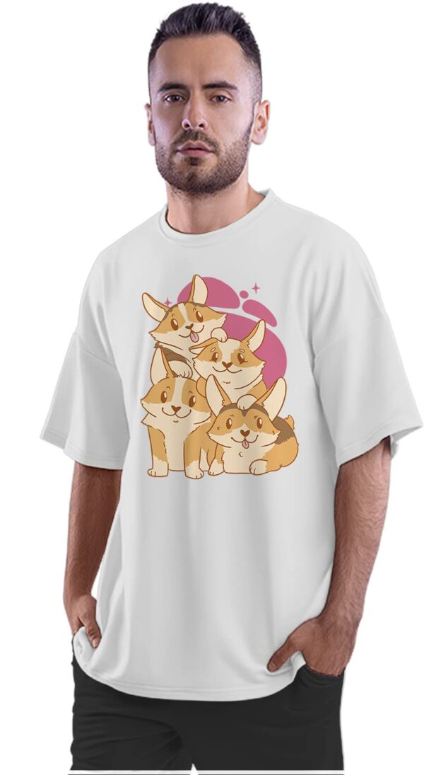 Oversized T-Shirt Baked AF - Baker Men's Women's Unise 100% Cotton White; _BAKAFUNQ-White S Oversized_bz