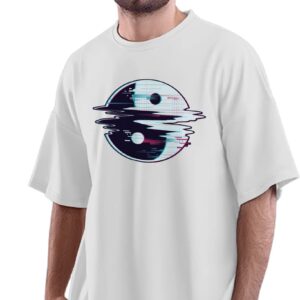 Tokyo Ghoul T-Shirt for Men from Anime and Manga Series Tokyo Ghoul 100% Cotton Round Neck Tshirt Navy Blue _PT_100