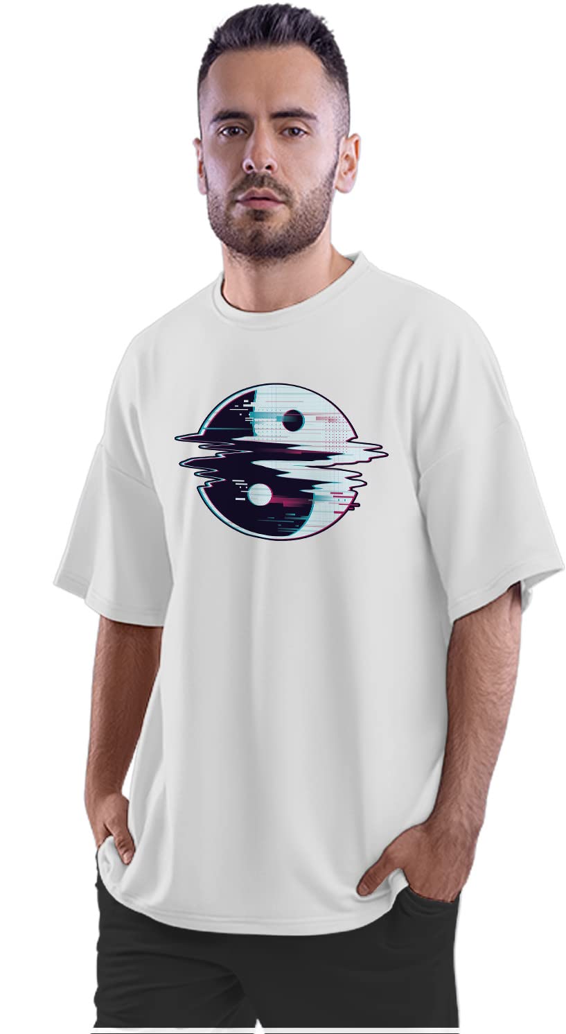 Tokyo Ghoul T-Shirt for Men from Anime and Manga Series Tokyo Ghoul 100% Cotton Round Neck Tshirt Navy Blue _PT_100