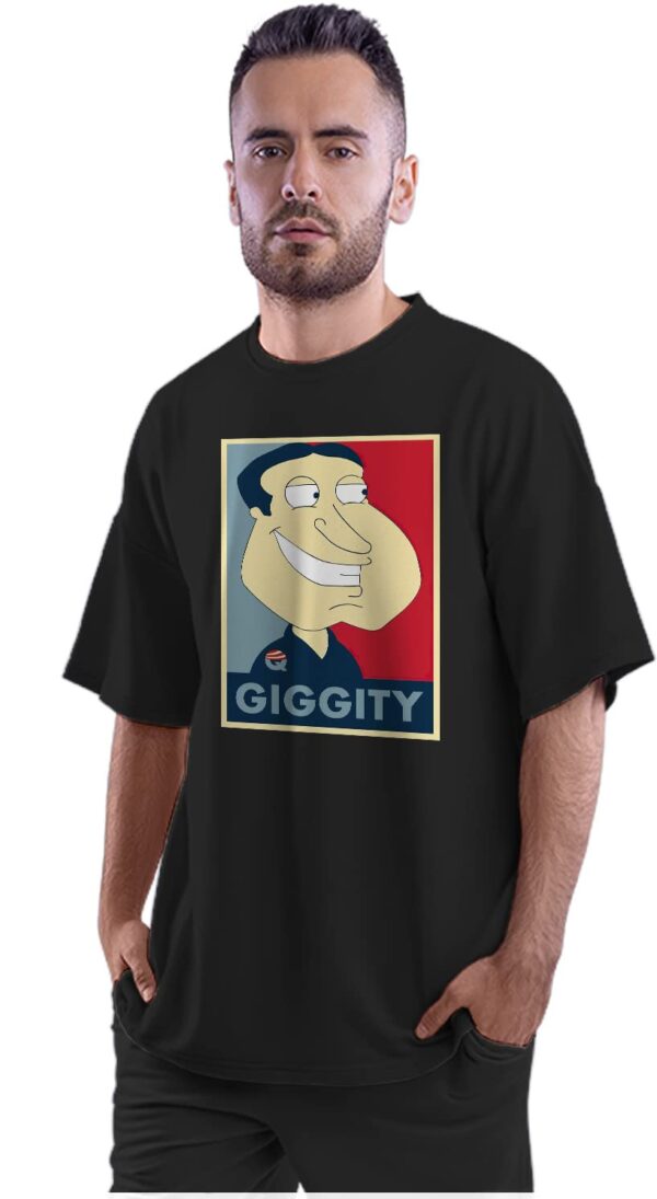 Oversized T-Shirt Groovy Dad - Sunset Men's Women's Unise 100% Cotton Black; _PT_138