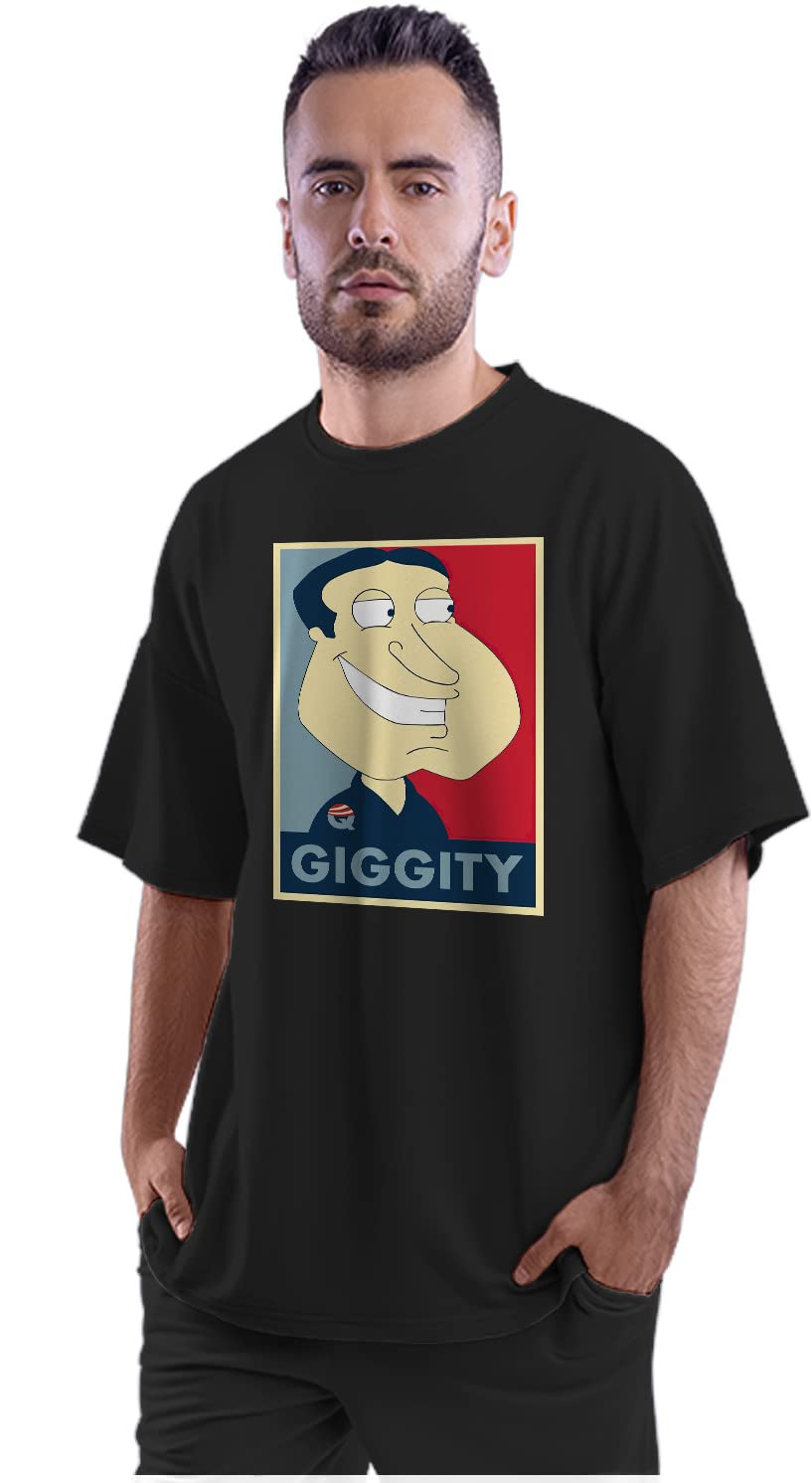 Oversized T-Shirt Groovy Dad - Sunset Men's Women's Unise 100% Cotton Black; _PT_138