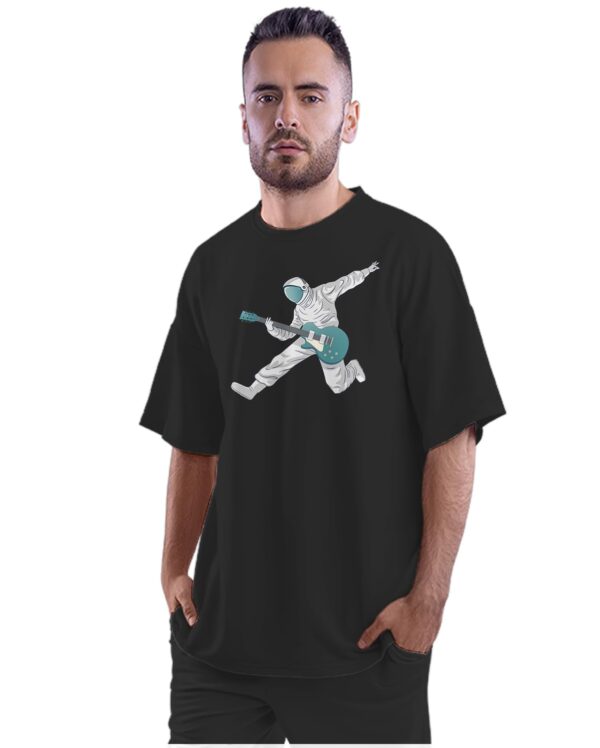 Oversized T-Shirt Moonchild - Full Moon Men's Women's Unise 100% Cotton Black; _MONCHFUNQ-Black XL Oversized_bz
