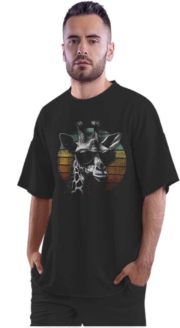 Oversized T-Shirt Moonchild - Full Moon Men's Women's Unise 100% Cotton Black; _MONCHFUNQ-Black L Oversized_bz