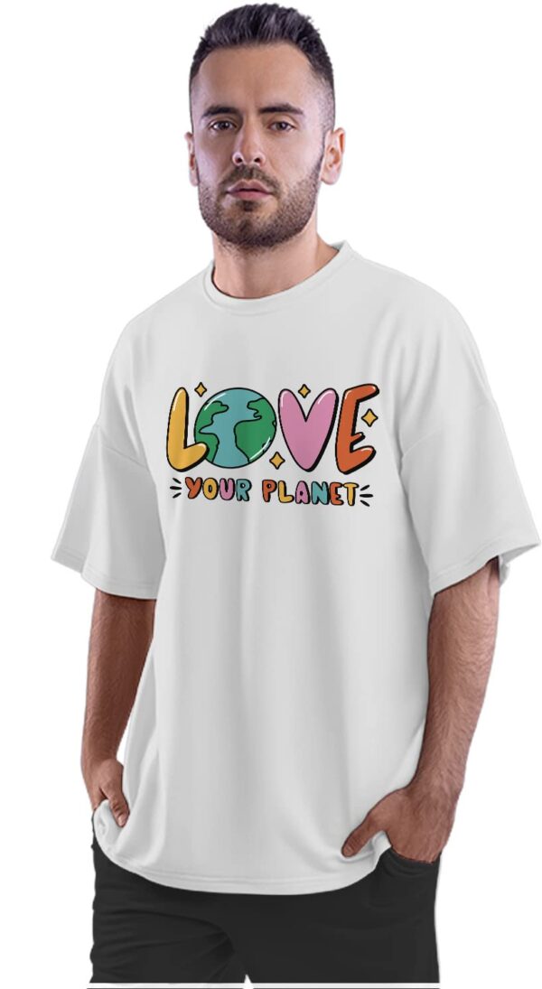 Oversized T-Shirt Peace, Love, Autism - Autism Awareness Men's Women's Unise 100% Cotton Black; _AUTISMUNQ-Black XL Oversized_bz