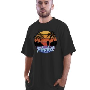 Oversized T-Shirt Moonchild - Full Moon Men's Women's Unise 100% Cotton Navy Blue; _MONCHFUNQ-Navy Blue XL Oversized_bz