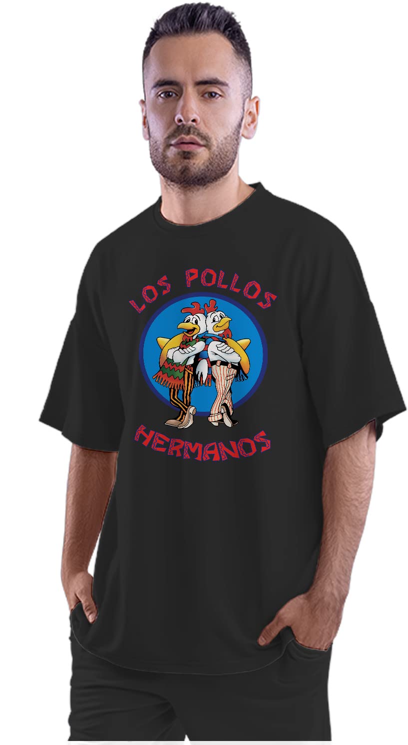 Men's Oversized T-Shirt Dark Samurai 100% Cotton Black; _DRKSMUOSM-Black XL Oversized_bz