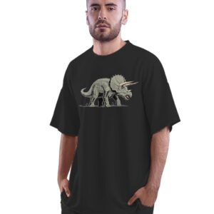 Oversized T-Shirt Saophone Jazz Retro Men's Women's Unise 100% Cotton Black; _SAXOMIT2-Black L Oversized_bz