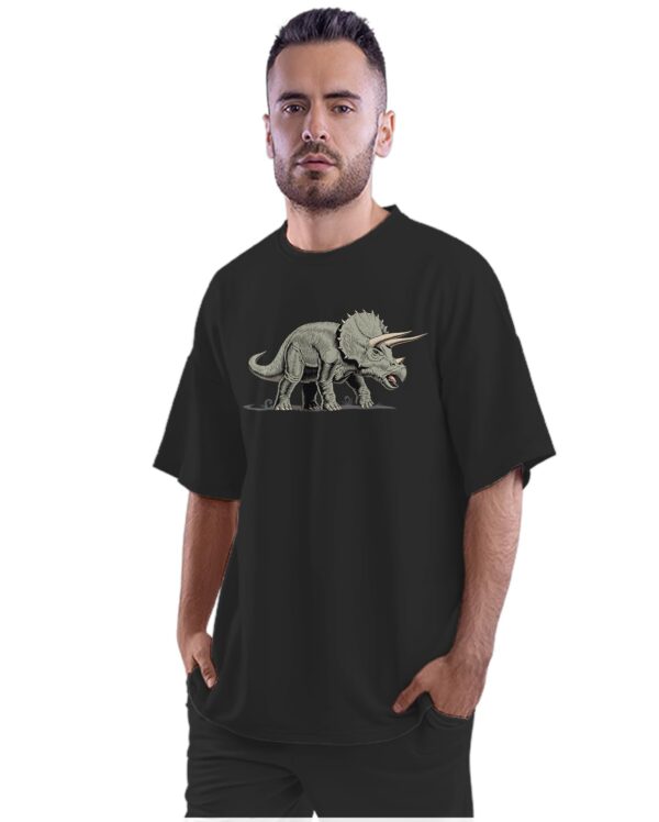 Oversized T-Shirt Saophone Jazz Retro Men's Women's Unise 100% Cotton Black; _SAXOMIT2-Black L Oversized_bz