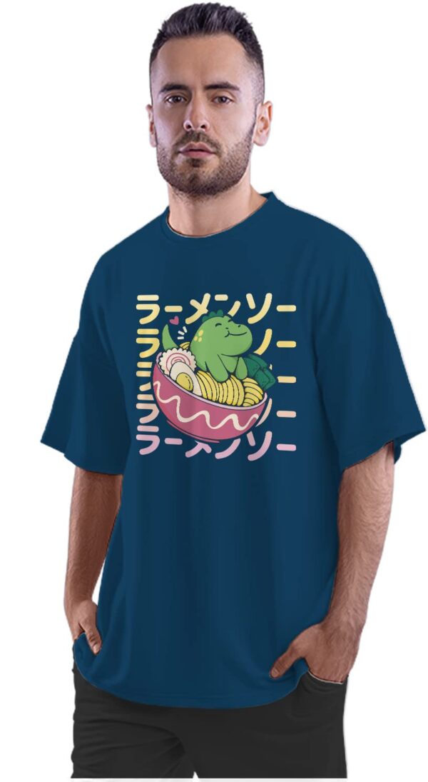 Oversized T-Shirt Homer Doughnut Men's Women's Unise 100% Cotton Black; _HOMDUNQ-Black 2XL Oversized_bz
