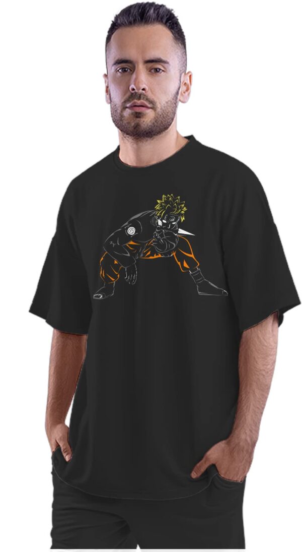 Oversized T-Shirt Kawaii Frog Eating Ramen Men's Women's Unise 100% Cotton Black; _PT_443