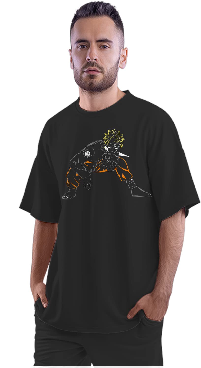 Oversized T-Shirt Kawaii Frog Eating Ramen Men's Women's Unise 100% Cotton Black; _PT_443