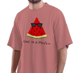 Oversized T-Shirt Watermelon Christmas Tree Men's Women's Unise 100% Cotton Navy Blue; _WATERXUNQ-Navy Blue S Oversized_bz