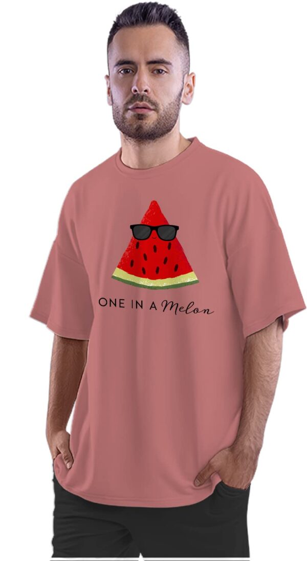 Oversized T-Shirt Watermelon Christmas Tree Men's Women's Unise 100% Cotton Navy Blue; _WATERXUNQ-Navy Blue S Oversized_bz