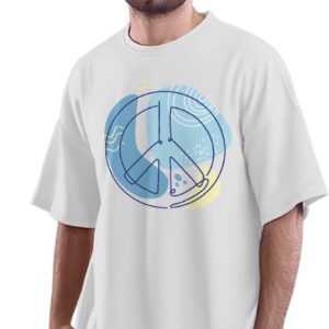 Oversized T-Shirt Epic Quote Men's Women's Unise 100% Cotton Baby Blue; _CANXUNUNQ-Baby Blue M Oversized_bz