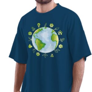 Oversized T-Shirt Epic Quote Men's Women's Unise 100% Cotton Baby Blue; _CANXUNUNQ-Baby Blue S Oversized_bz