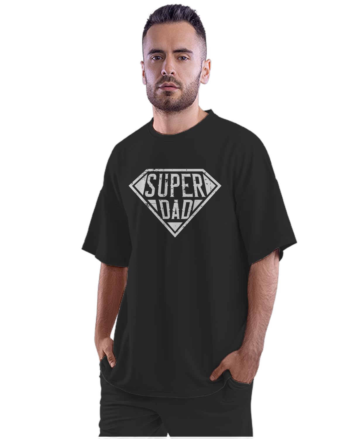 Oversized T-Shirt Saint Patrick Beer Quote Men's Women's Unise 100% Cotton Black; _PT_528