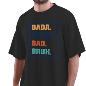 Oversized T-Shirt Dad Level Unlocked - Retro Gamer Men's Women's Unise 100% Cotton Black; _DLVLRTGUNQ-Black 2XL Oversized_bz