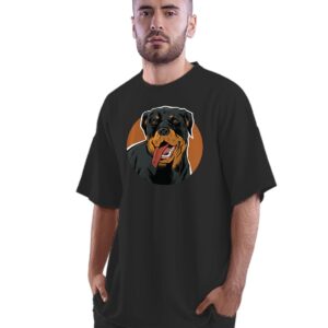 Oversized T-Shirt Skeleton Baker Retro Cartoon Men's Women's Unise 100% Cotton Black; _PT_594