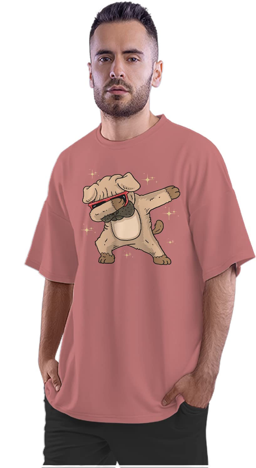 Oversized T-Shirt Angry Seagull - Middle Finger Men's Women's Unise 100% Cotton Navy Blue; _PT_612