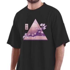 Oversized T-Shirt I Speak Pancakes Men's Women's Unise 100% Cotton Black; _ISPNPNUNQ-Black L Oversized_bz