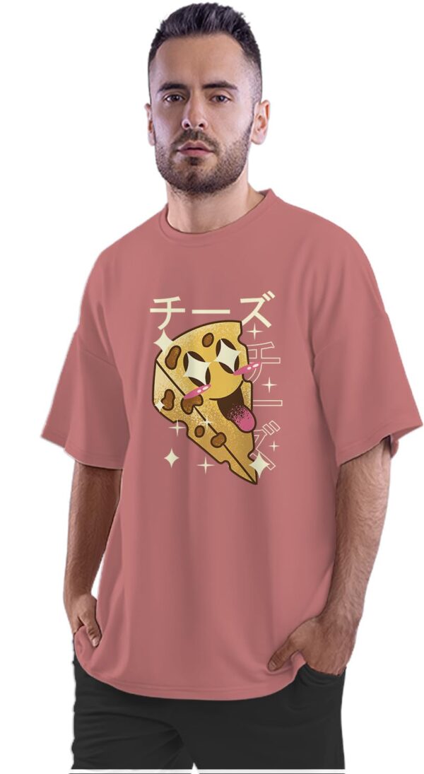 Oversized T-Shirt I Speak Pancakes Men's Women's Unise 100% Cotton Black; _ISPNPNUNQ-Black XL Oversized_bz