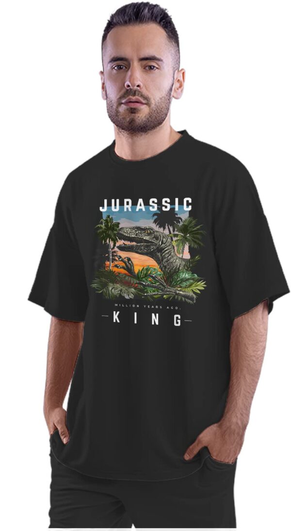 Oversized T-Shirt I Speak Pancakes Men's Women's Unise 100% Cotton Black; _ISPNPNUNQ-Black 2XL Oversized_bz