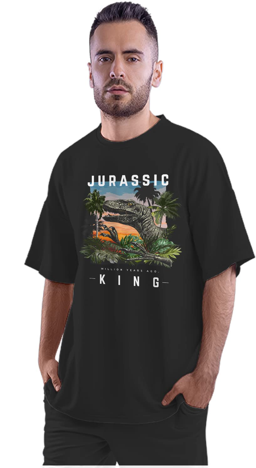 Oversized T-Shirt I Speak Pancakes Men's Women's Unise 100% Cotton Black; _ISPNPNUNQ-Black 2XL Oversized_bz