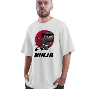 Oversized T-Shirt Golden Trumpet Comic Style Men's Women's Unise 100% Cotton White; _GLDNTUNQ-White L Oversized_bz