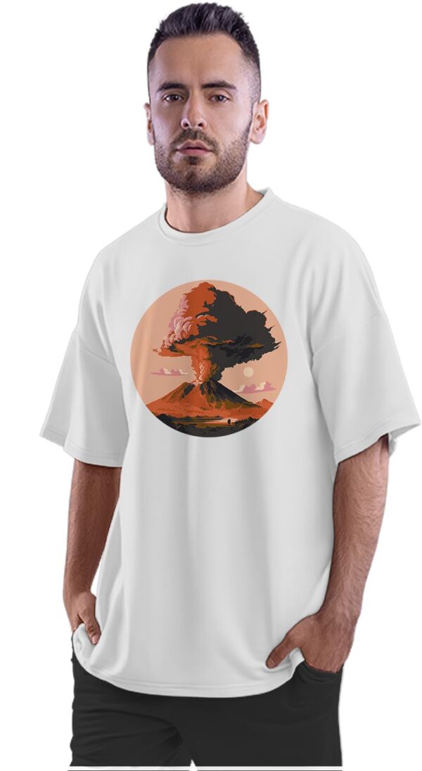 Oversized T-Shirt I Wake Up Awesome Men's Women's Unise 100% Cotton Iris Lavender; _IWUAUNQ-Iris Lavender L Oversized_bz