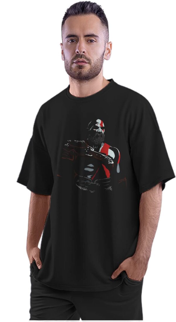 Oversized T-Shirt Italia Italian Flag Men's Women's Unise 100% Cotton Black; _ILT11OSX-Black S Oversized_bz