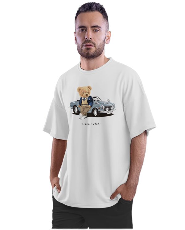 Oversized T-Shirt Three Tailed Fo in Space Men's Women's Unise 100% Cotton Navy Blue; _SPCFOUNQX-Navy Blue S Oversized_bz