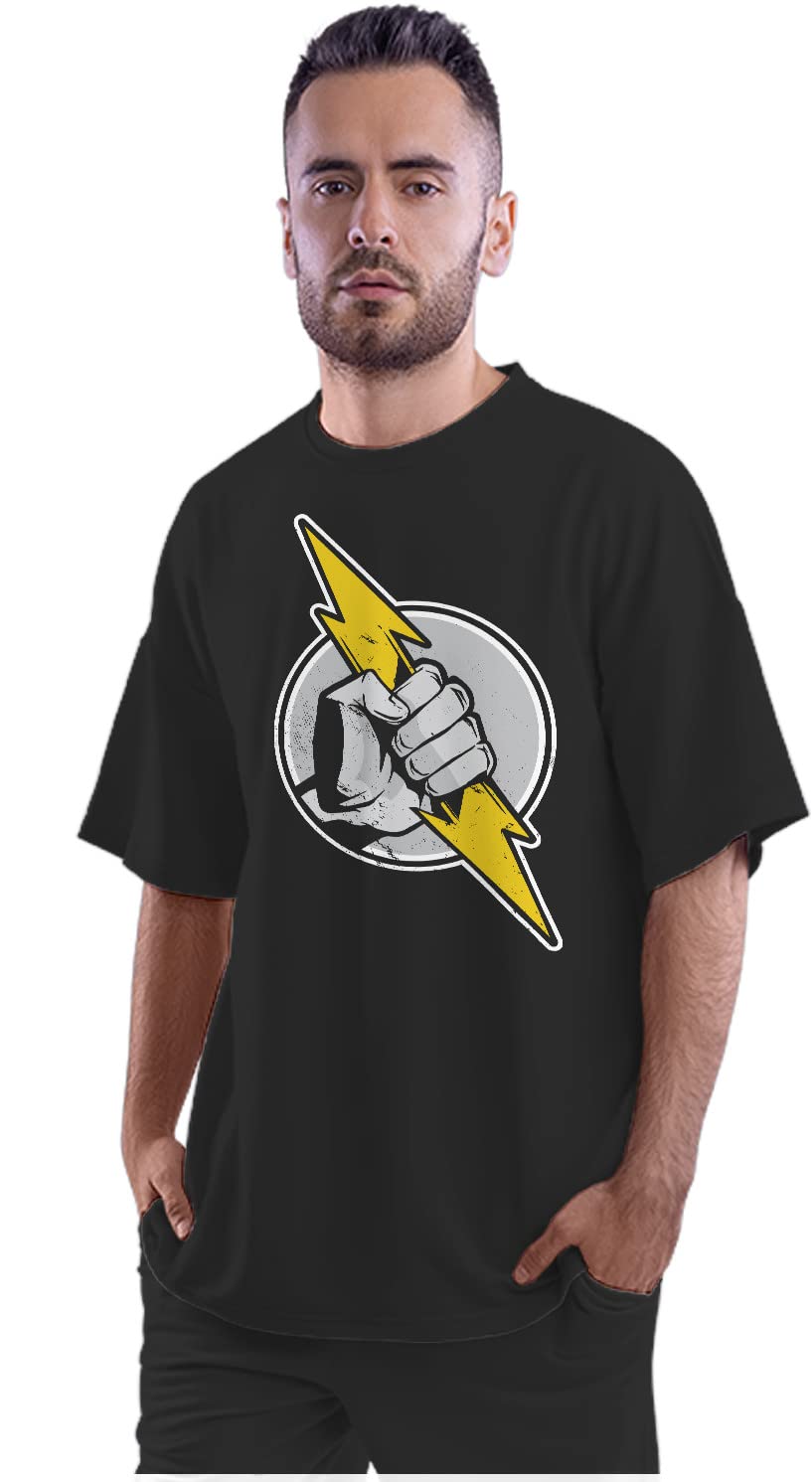Men's Oversized T-Shirt The Gamer - Piel Tarot Card 100% Cotton Navy Blue; _THEGMROSM-Navy Blue XL Oversized_bz