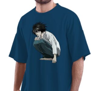 Sekiro Shadows Die Twice Video Game Tshirt Graphic Printed 100% Cotton t-Shirt for Men Navy Blue _SEKIROLG--NBLUE-L-MENR_bz