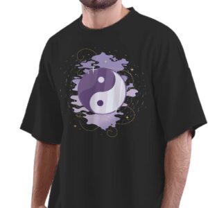 Oversized T-Shirt Science & Religion Quote Men's Women's Unise 100% Cotton Black; _SCIRELQU2-Black 2XL Oversized_bz