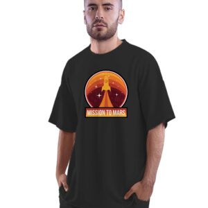 Oversized T-Shirt Cool Santa Dabbing Over Christmas Gifts Men's Women's Unise 100% Cotton Black; _PT_877