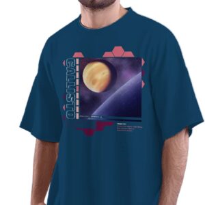 Oversized T-Shirt Pop Art Music Microphones Men's Women's Unise 100% Cotton Navy Blue; _POPAMICI2-Navy Blue L Oversized_bz