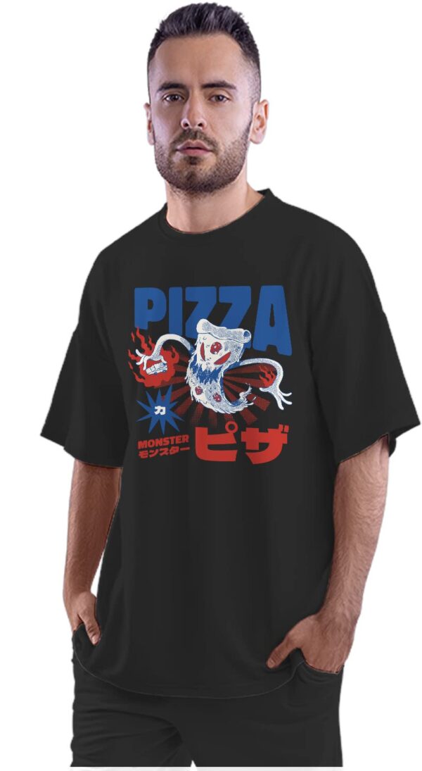 Oversized T-Shirt Awesome Electric Guitar Men's Women's Unise 100% Cotton Navy Blue; _PT_991