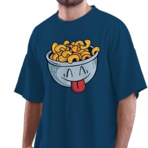 Oversized T-Shirt Origami Elephant in Water Colour Men's Women's Unise 100% Cotton Navy Blue; _ORIEUNQ-Navy Blue M Oversized_bz