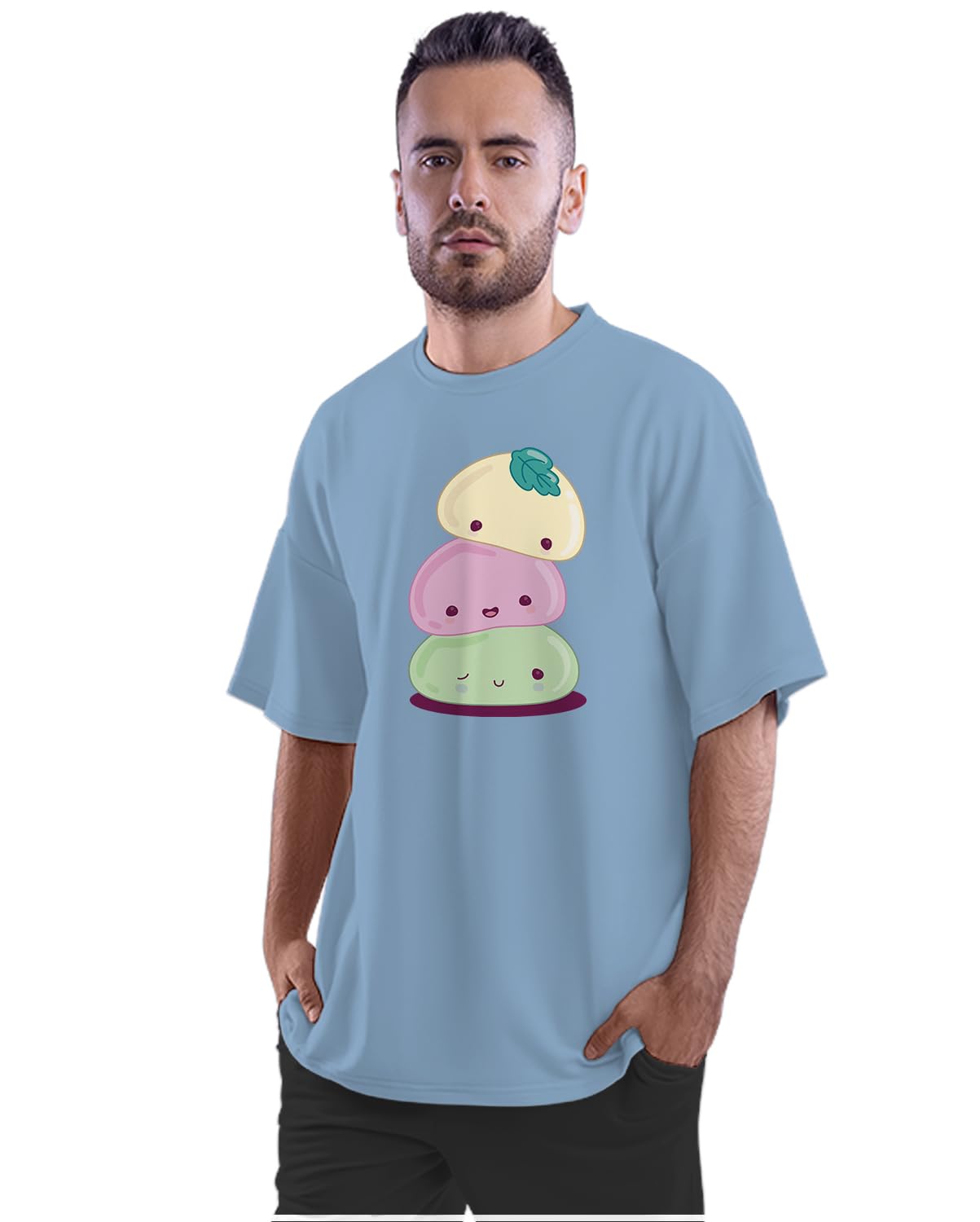 Oversized T-Shirt Kawaii Ramen Bowl Men's Women's Unise 100% Cotton Dusty Rose; _KWRMXBUNQ-Dusty Rose L Oversized_bz
