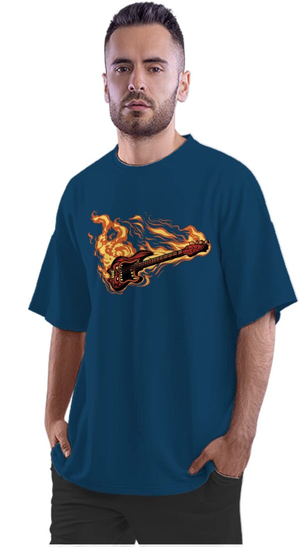 Oversized T-Shirt Dog - Van Gogh - Post Impressionism Men's Women's Unise 100% Cotton Navy Blue; _DOGGOUNIQ-Navy Blue S Oversized_bz