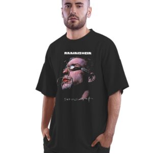 Men's Oversized T-Shirt Dark Samurai 100% Cotton Black; _PT_300