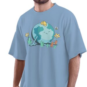 Oversized T-Shirt Saophone Jazz Retro Men's Women's Unise 100% Cotton Black; _SAXOMIT2-Black M Oversized_bz