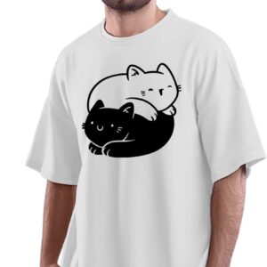 Oversized T-Shirt Ancient Viking Runes Artwork Men's Women's Unise 100% Cotton Black; _IN1JSTOSSX-Black XL Oversized_bz