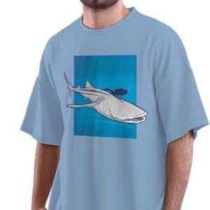 Oversized T-Shirt Majestic Airplane Men's Women's Unise 100% Cotton White; _PT_360