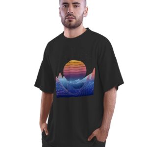 Oversized T-Shirt Bear Pilot Aeroplane Boys Kids Men's Women's Unise 100% Cotton White; _BPILOTUNQ-White S Oversized_bz