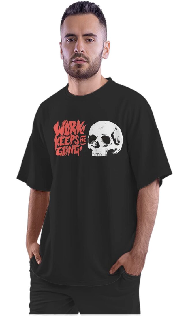 Oversized T-Shirt Homer Doughnut Men's Women's Unise 100% Cotton Black; _HOMDUNQ-Black M Oversized_bz