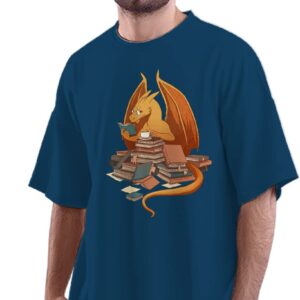Oversized T-Shirt Epic Quote Men's Women's Unise 100% Cotton Baby Blue; _CANXUNUNQ-Baby Blue L Oversized_bz
