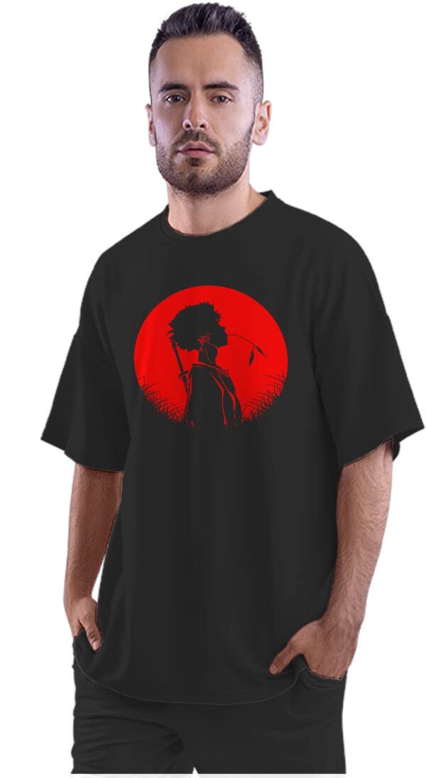 Oversized T-Shirt Scuba Diver Illustration - Artwork Men's Women's Unise 100% Cotton Navy Blue; _SCUILSUNQ-Navy Blue S Oversized_bz