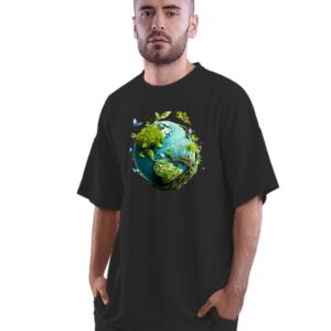 Oversized T-Shirt Chill Pig Doing Yoga Pose Men's Women's Unise 100% Cotton White; _CHILLPIUNQ-White S Oversized_bz